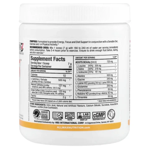 tabla-nutricional-acuts-allmax-nutrition-ingredientes