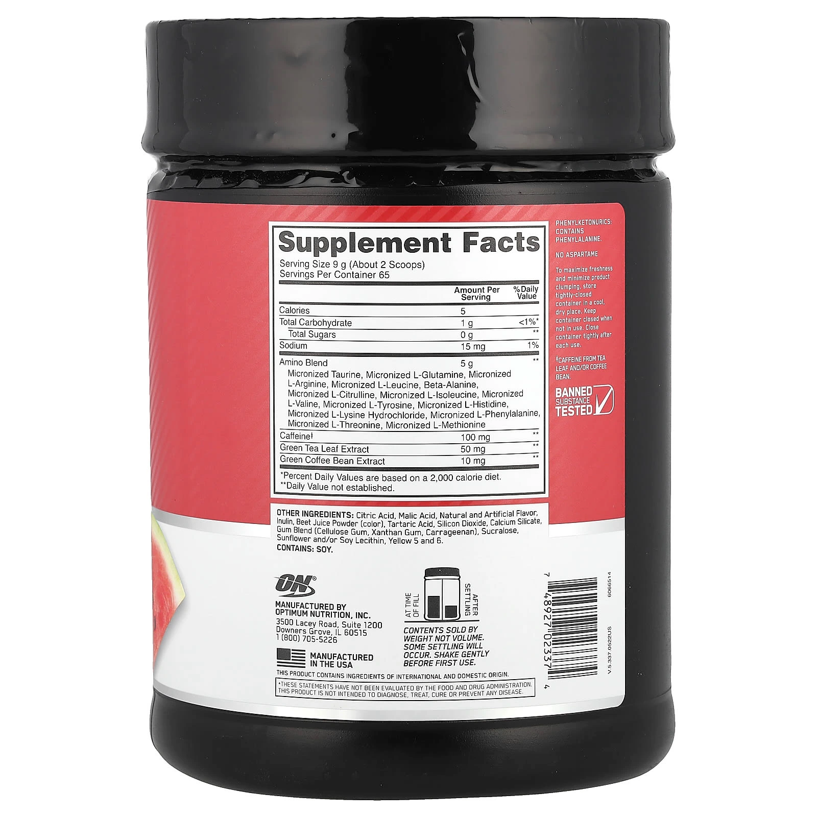 amino-energy-optimum-nutrition-65-serv-frente-etiqueta-carnosyn-beta-alanina-citulina-arginina-leucina
