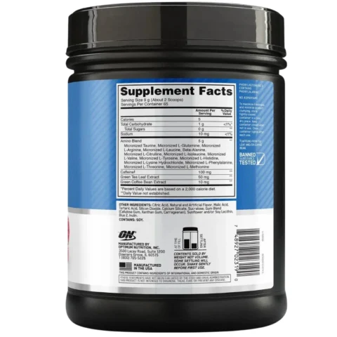 amino energy 65 serv optimum nutrition envia suplementos mora azul sf