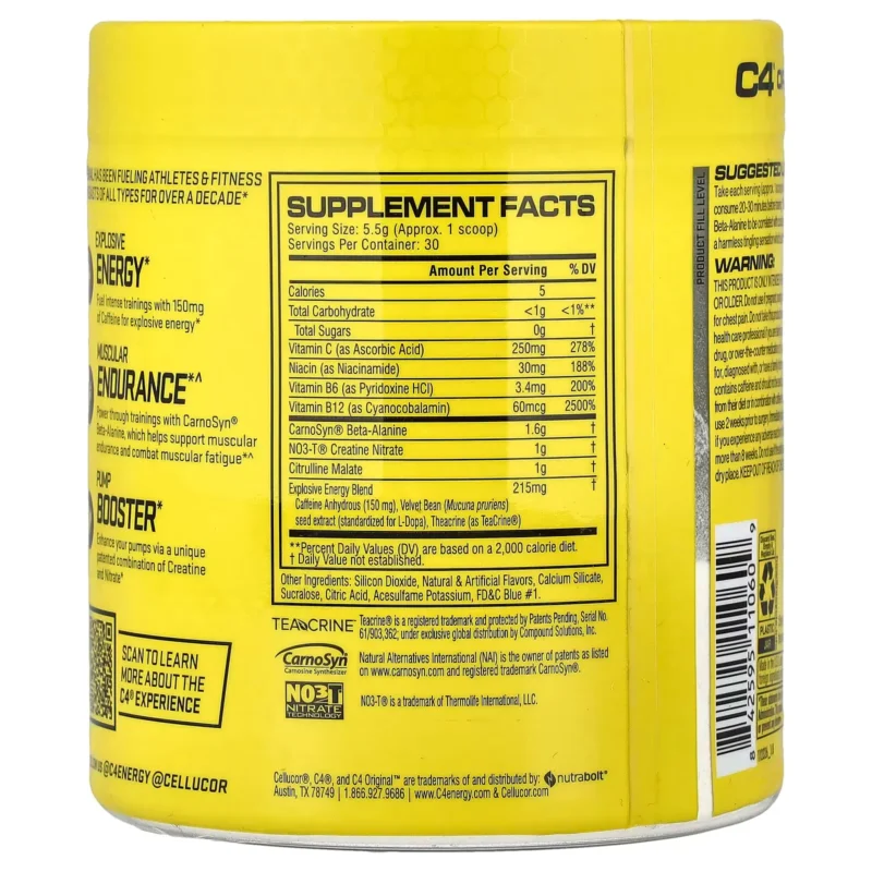 c4 original 30 serv cellucor envia suplementos sf