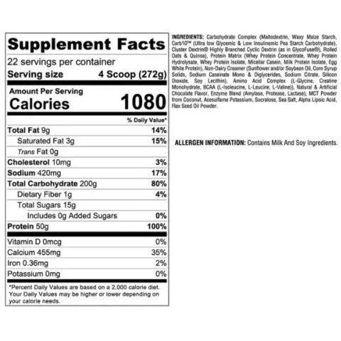 real mass 12 lbs - gaspari nutrition sf