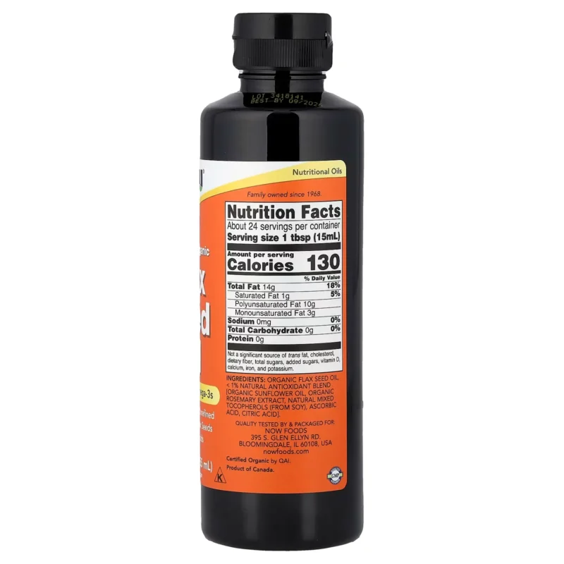 aceite de linaza now foods envia suplementos sf