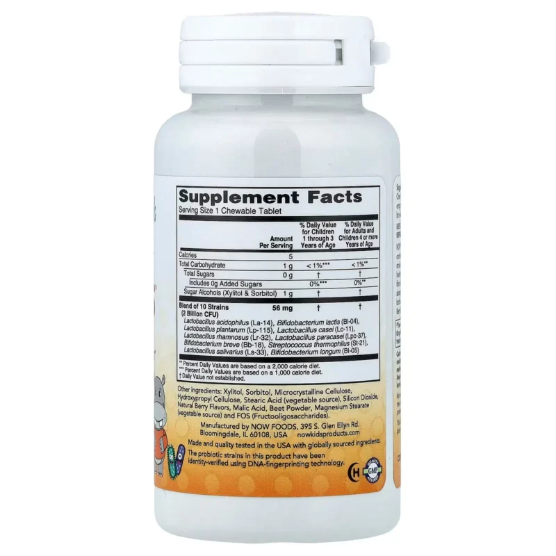 berry deophilus chewables now foods kids envia suplementos sf