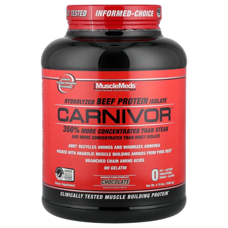 carnivor 4 lbs musclemeds envia suplementos chocolate