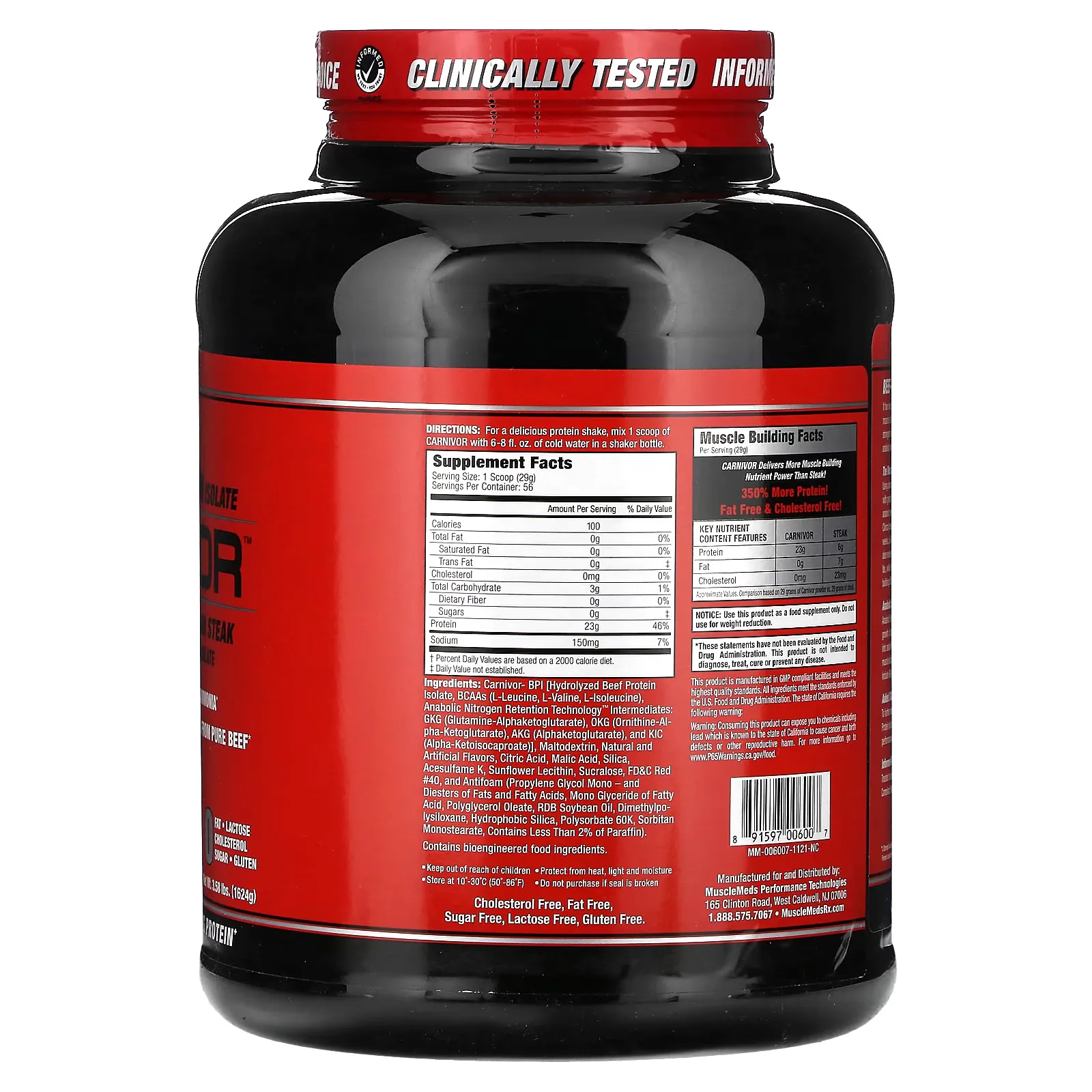 carnivor 4 lbs rocket pop envia suplementos sf