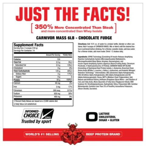 carnivor mass musclemeds envia suplementos mexico sf