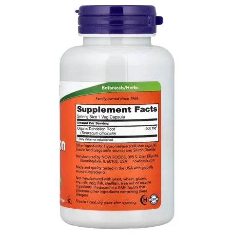 dandelion root razi de diente de leon now foods envia suplementos