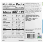 Lenny Larrys Complete Cookie frente etiqueta 16g proteína vegetal 10g fibra Non-GMO
