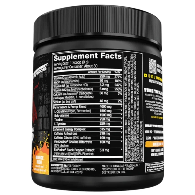 mutant madness envia suplementos 30 serv sf