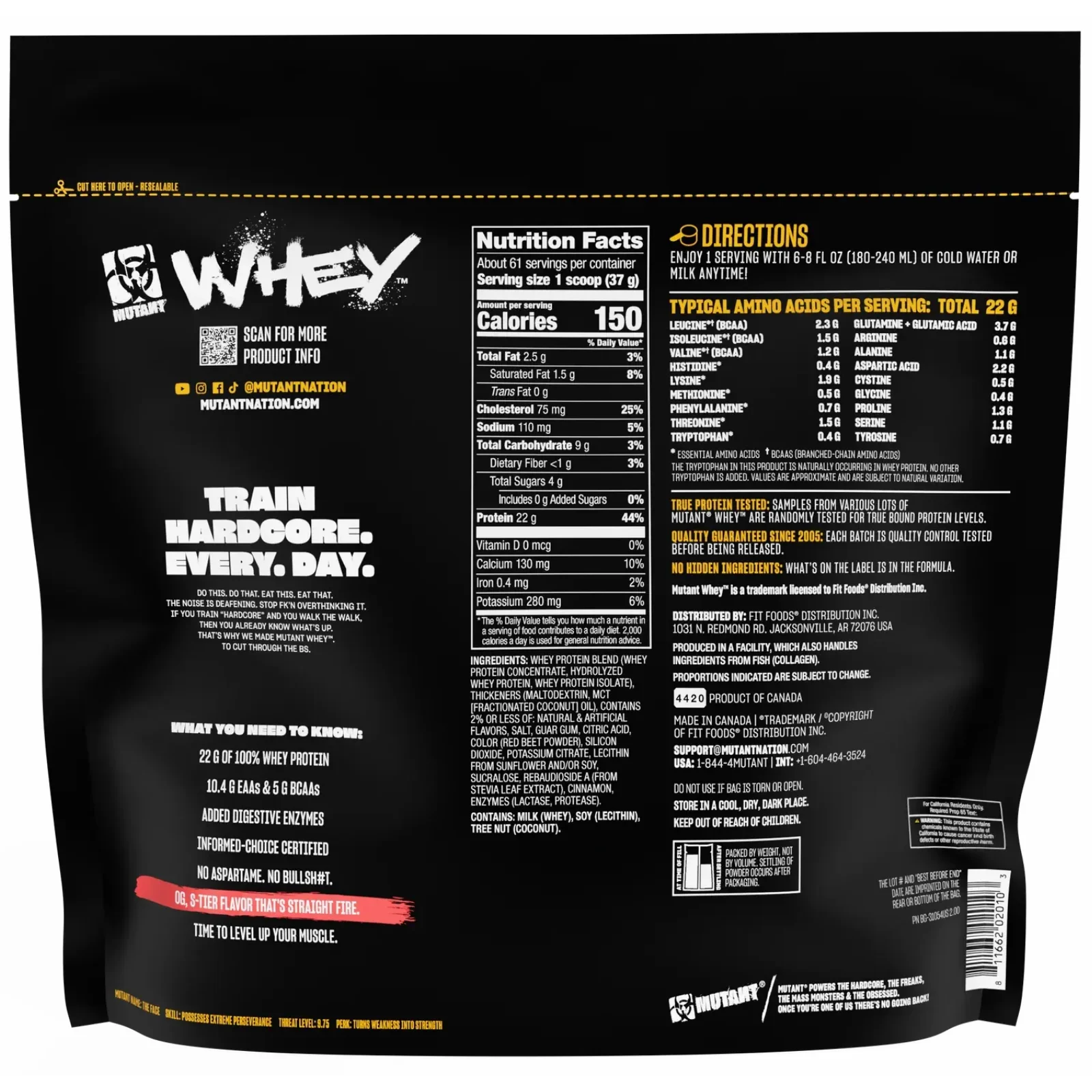 mutant whey 5 lbs fresa envia suplementos sf (1)