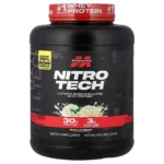 nitro-tech-4-lbs-muscletech 30g-proteina-wpi-peptides 3g-creatina-hplc 6-8g-bcaas enzyplex-70-mas-musculo-patente-usa
