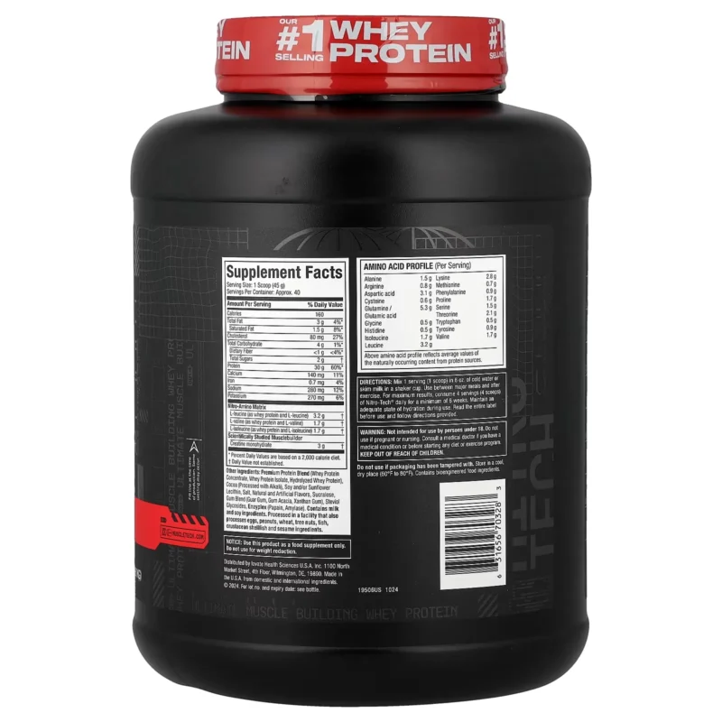 nitro tech whey protein 4 lbs muscletech envia suplementos chocolate sf