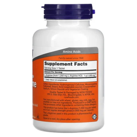 l arginina 1000 mg now foods envia suplementos sf