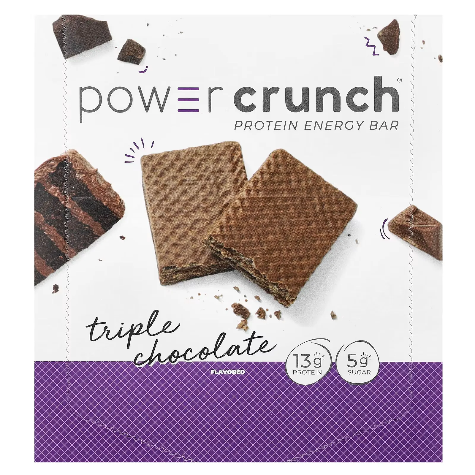 power crunch chocolate envia suplmentos power-crunch-de-bionutritional-research-group-barra-proteina-oblea-crujiente-snack