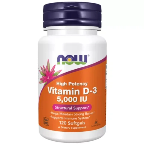 vitamina d-3 now foods 120 caps 5000 iu