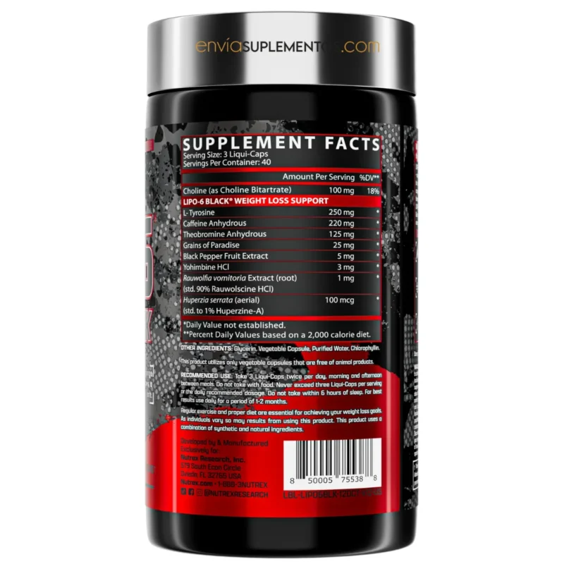 Lipo 6 black nutrex research envia suplementos sf1