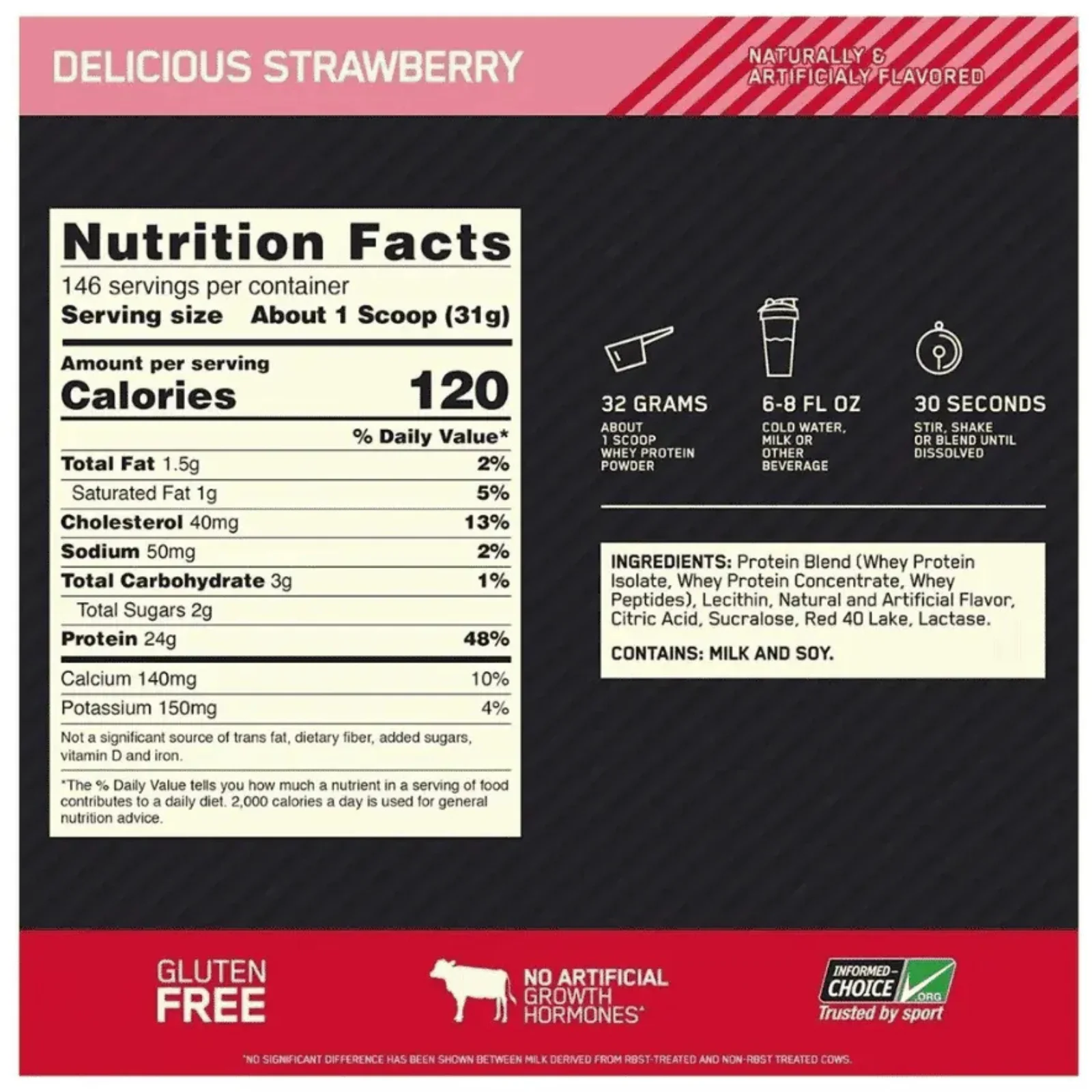 gold standard 10 lbs chocolate optimum nutrition envia suplementos strawberry sf