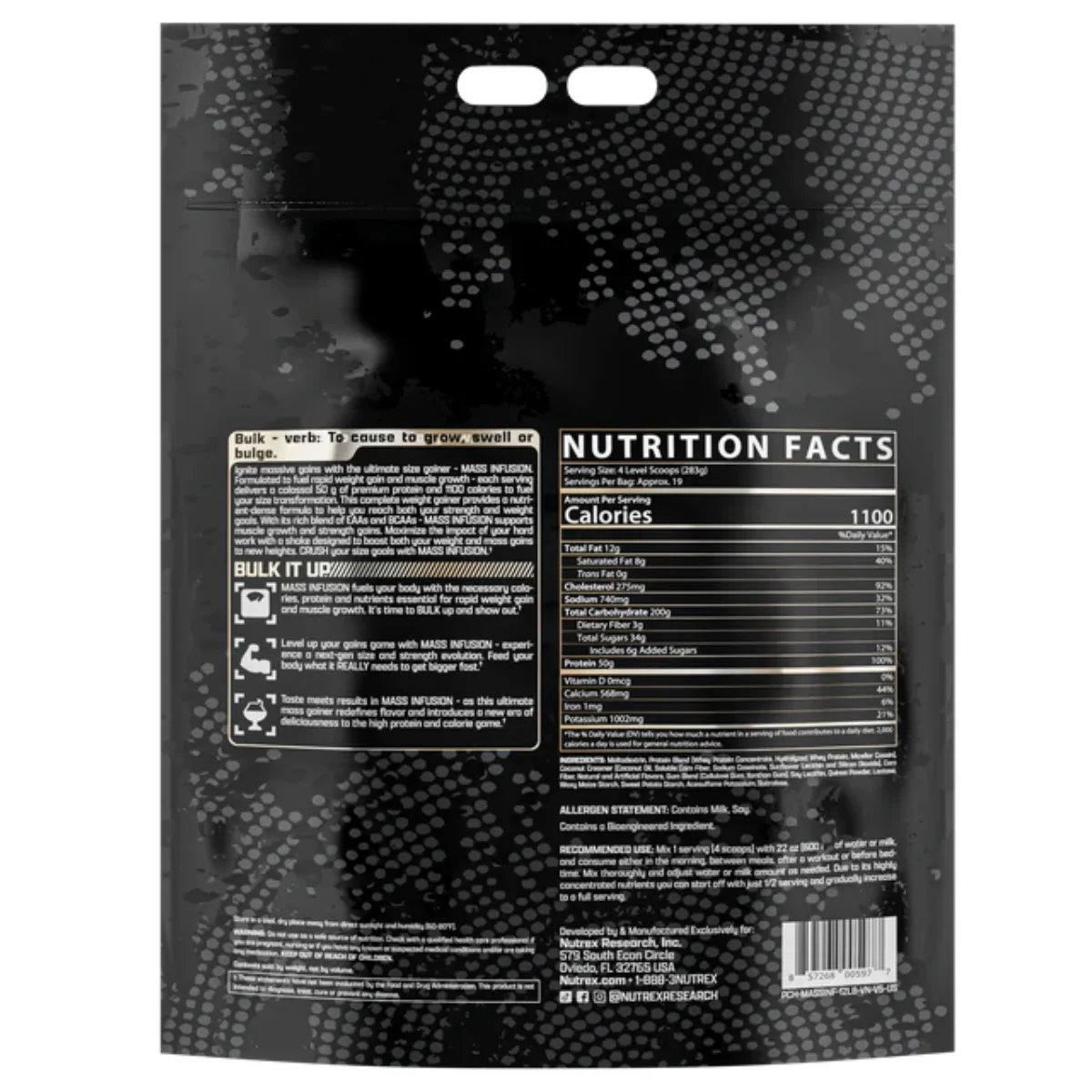 mass infusion 12 lbs nutrex research sf envia suplementos