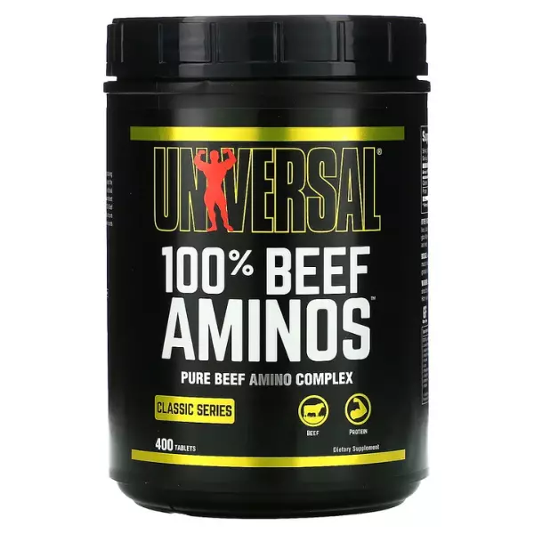 100% beef amino universal 400 tabs nutrition envia supplementos