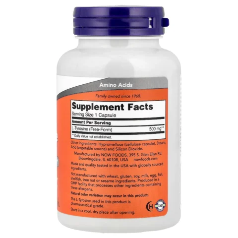 L-Tirosina Now foods envia suplementos sf