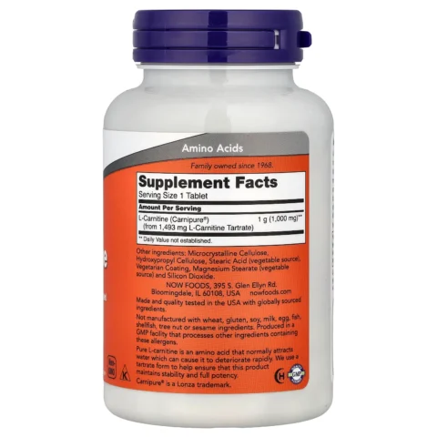 L carnitina 1000 now foods envia suplementos sf