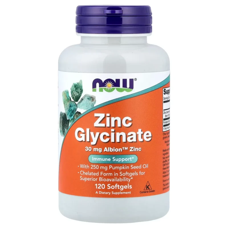 glicinato de zinc now foods envia suplementos