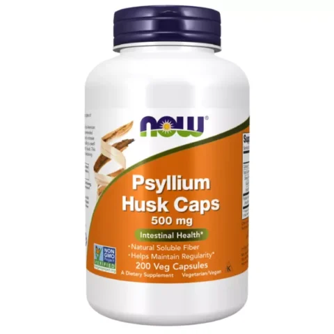 psyllium husk 500 mg 200 caps now foods envia suplementos
