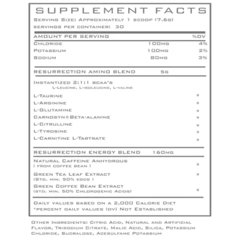 resurrection aminos mas fat loss atomic strenght nutrition envia suplementos sf