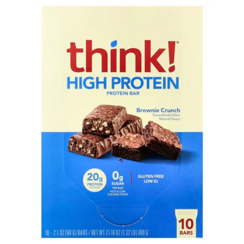 think high protein envia suplementos chocolate brownie