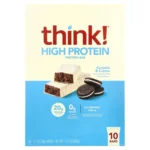 think high protein envia suplementos cookies and cream