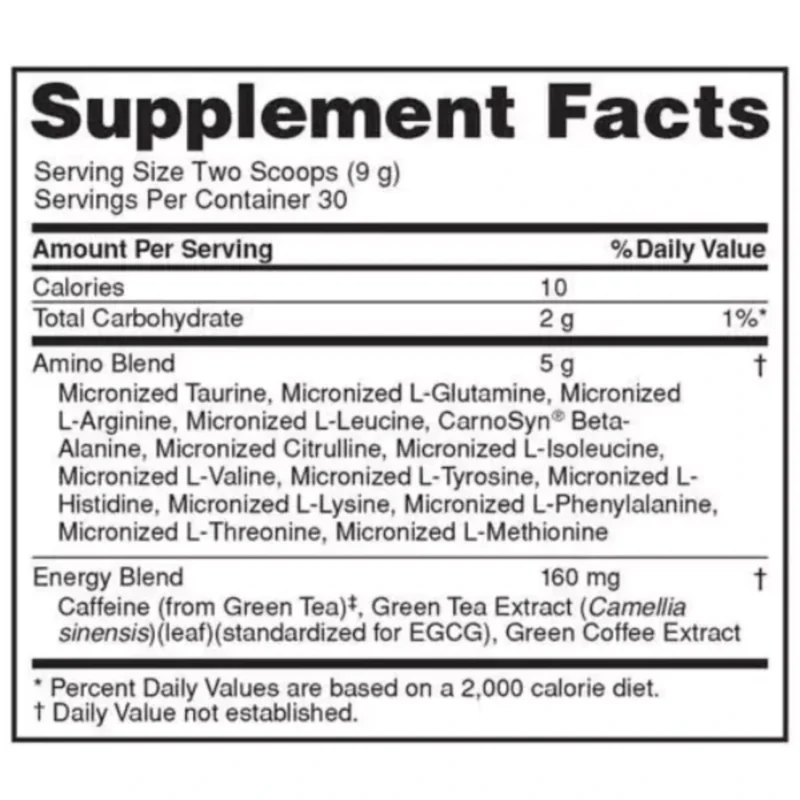 amino energy 30 serv optimum nutrition envia suplementos mexico sf