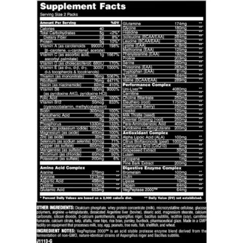 animal pak 44 pack universal nutrition envia suplementos es