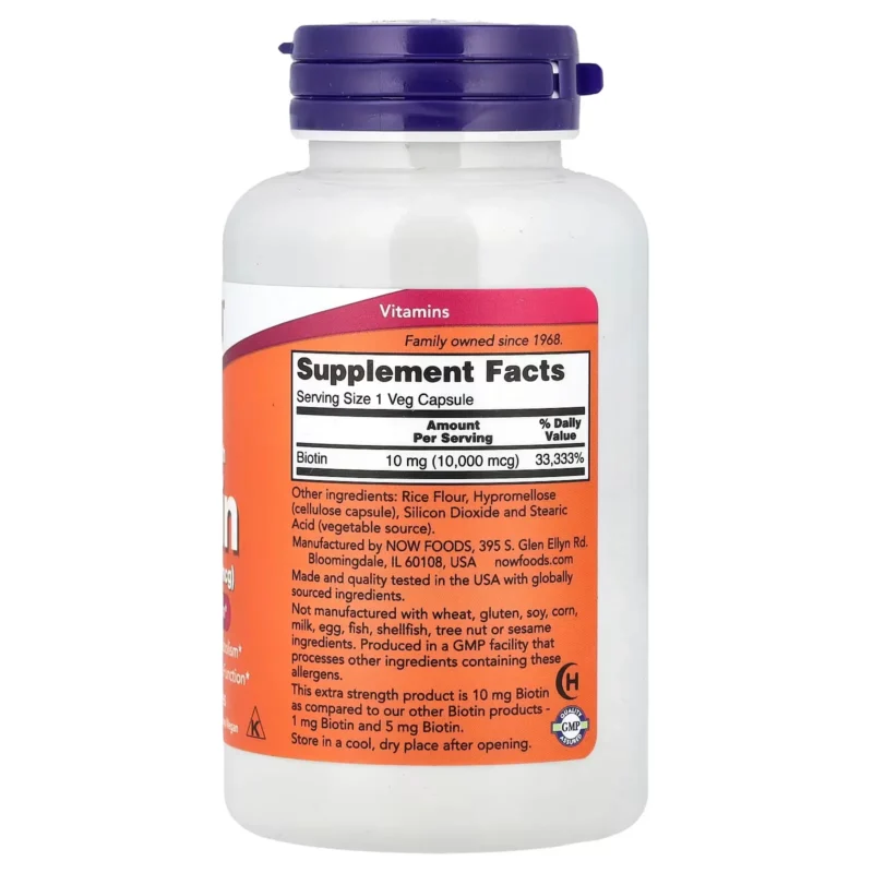biotina 10000 mcg now foods envia suplementos sf