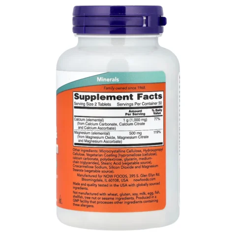 Calcio y Magnesio now foods sf