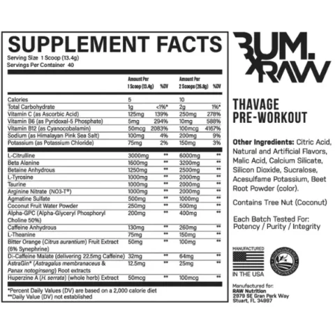 cbum thavage raw envia suplementos sf
