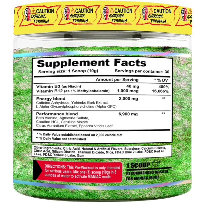 maniac terror labz envia suplementos manzana sf