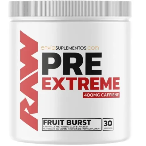 raw pre extreme envia suplementos