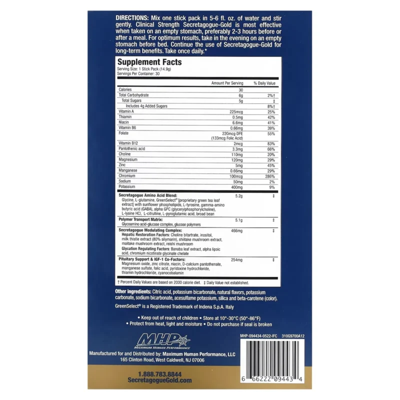 secretagogue gold mhp envia suplementos sf