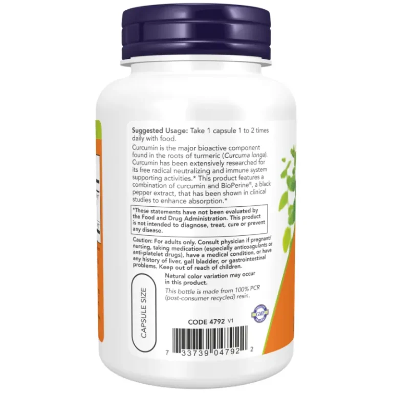 tuermeric curcumin bioperina curcuma curcumina now foods envia suplementos sf1