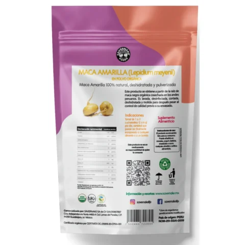maca amarilla organica peruana savernake foods sf tabla