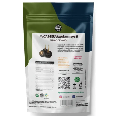 maca negra organica peruana savernake foods tabla sf