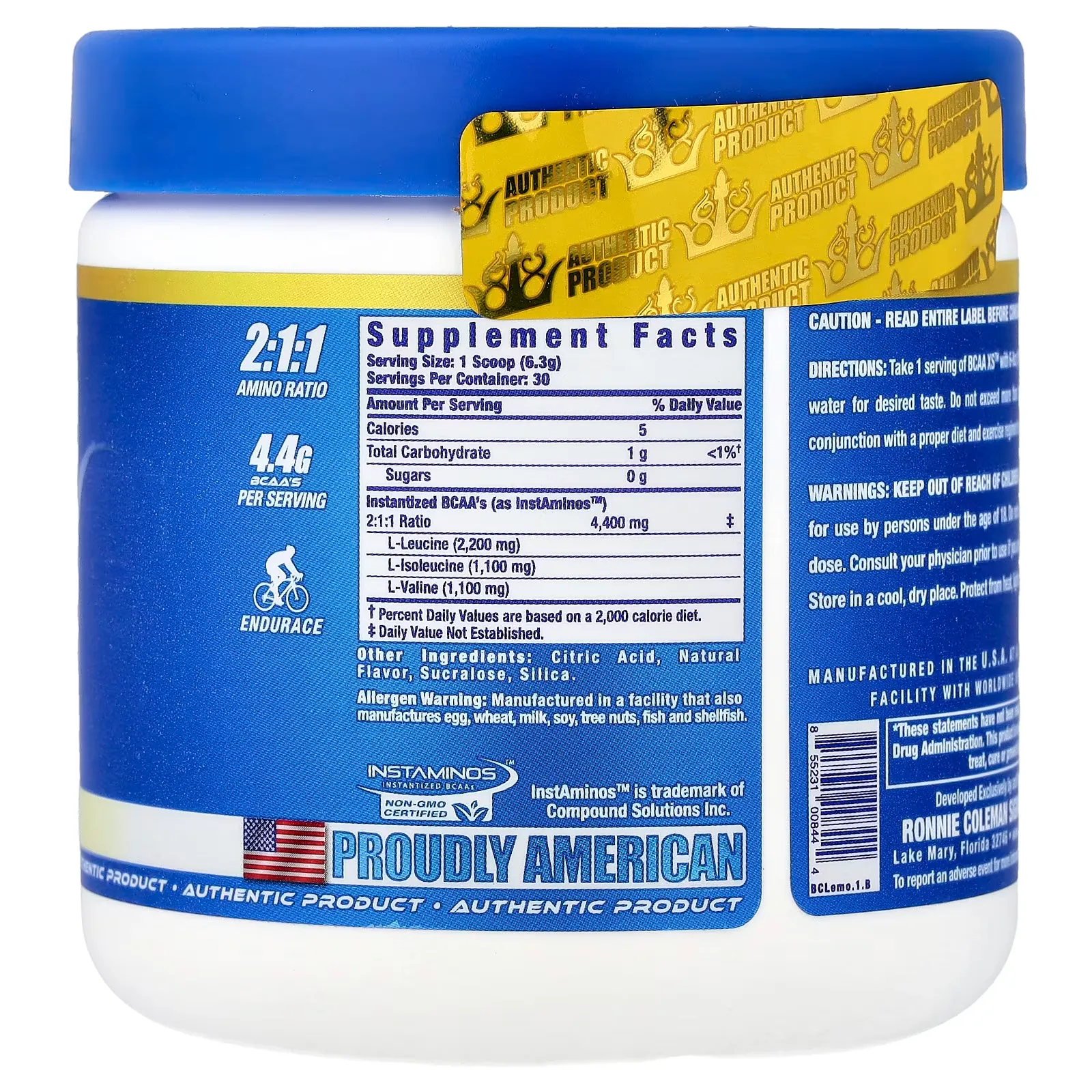 bcaa-xs-ronnie-coleman-tabla-nutricional-ingredientes-30-porciones-leucina-isoleucina-valina-intra-workout
