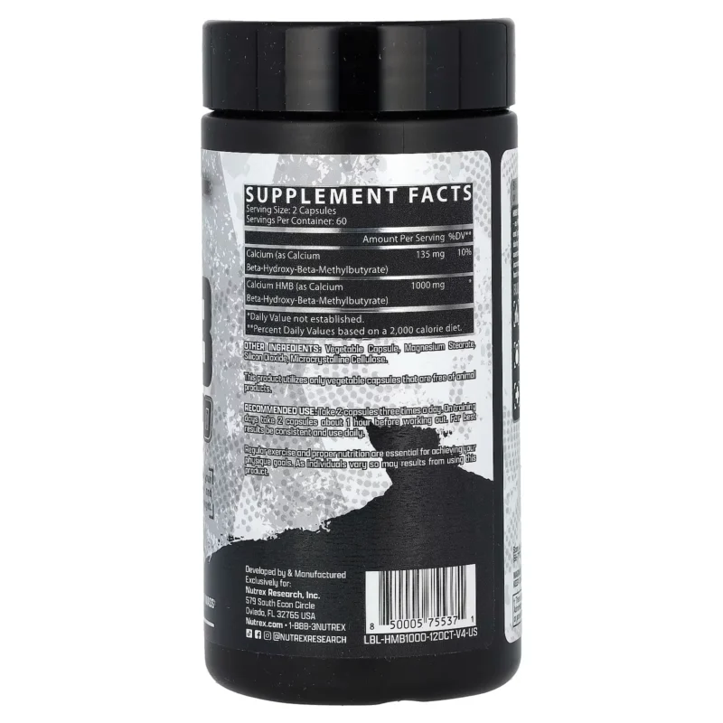 HMB 1000 120 caps nutrex research envia suplementos sf