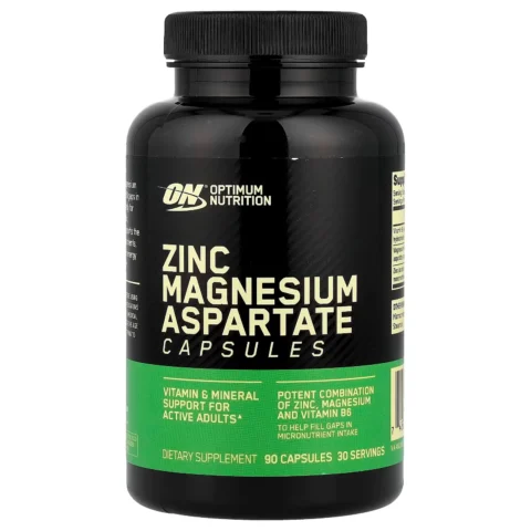 zma 90 caps optimum nutrition 30mg-zinc-monomethionine 450mg-magnesio-aspartate 10-5mg-b6-p5p snac-original-patentadovvvv