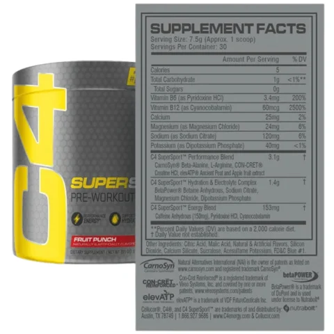 cellucor c4 super sport 30 serv envia suplementos sf
