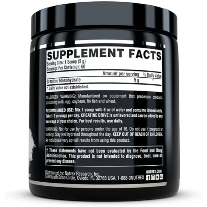 creatina drive sf 300g envia suplementos