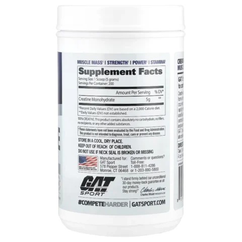 creatina gat monohidrata 1 kg envia suplementos sf