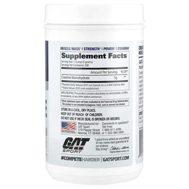 creatina gat monohidrata 1 kg envia suplementos sf