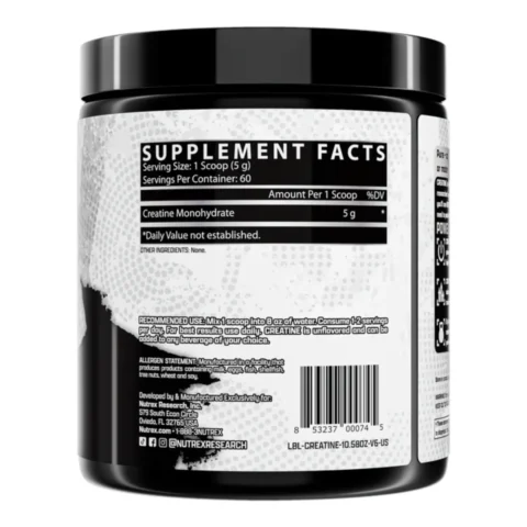 creatina monohidratada nutrex 300 grs envia suplementos sf