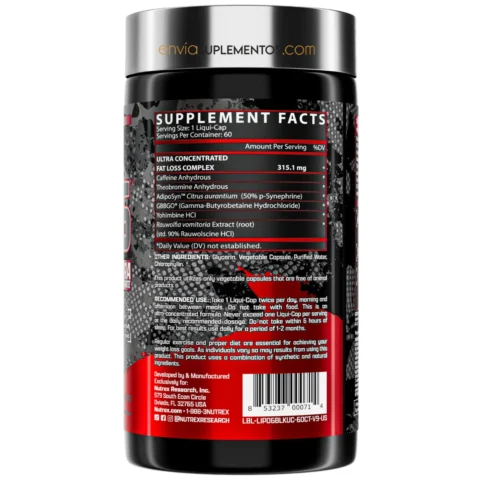 lipo 6 black ultra concentrado nutrex research envia suplementos sf1